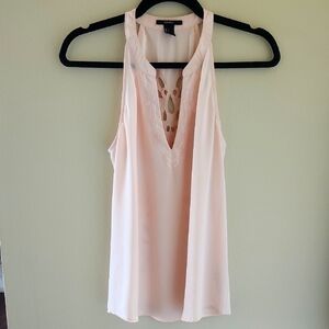 Forever 21 Blush Pink Keyhole Tank Top